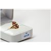 Image 2 : 14) 14KT YELLOW GOLD DIAMOND & RUBY RING, SIZE 8.5