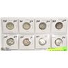 Image 1 : 8 CANADIAN QUARTERS 1960 - 1967