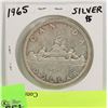 Image 1 : 1965 CANADIAN SILVER DOLLAR