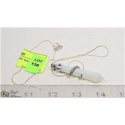 OPALITE OPAL SNAKE WRAPPED CHAKRA PENDANT