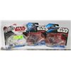 Image 1 : SET OF 3 STAR WARS HOT WHEELS STAR SHIPS