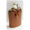 Image 1 : VINTAGE LEATHER FLASK.