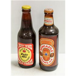 LOT OF 2 VINTAGE BEERS ONE PALE ONE BROWN NOT FOR