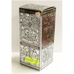 CHIVAS REGAL AGED 12 YEARS. 1L. 75 PROOF. WHISKY.