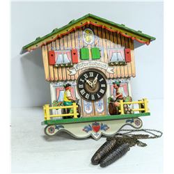VINTAGE CUCKOO CLOCK WITH ALL PARTS -