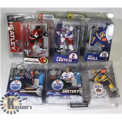 LOT OF SIX ASSORTED MCFARLANE HOCKEY FIGURES