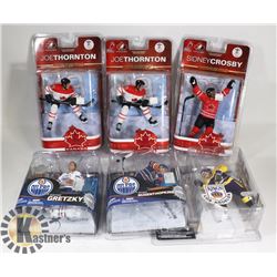 LOT OF SIX ASSORTED MCFARLANE HOCKEY FIGURES