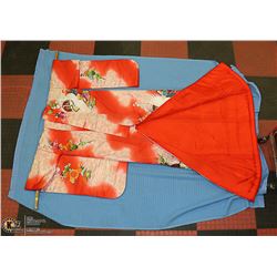 ORANGE JAPANESE WEDDING DRESS