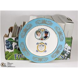 BOX OF ASSORTED COLLECTOR PLATES