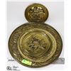 Image 1 : LOT OF ASSORTED BRASS WALL HANGING PLATES