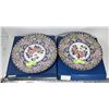Image 1 : L;OT OF 2 LARGE FLORAL PLATES