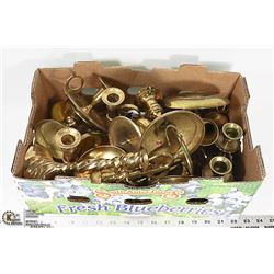 LARGE LOT OF ASSORTED ESTATE BRASS ITEMS