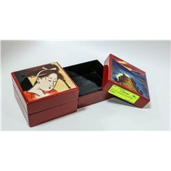 SET OF 2 JAPANESE COLLECTON BOXES