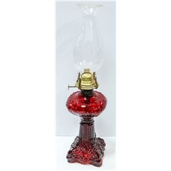 RED COAL OIL LAMP