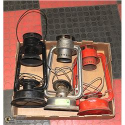 LOT OF 3 LANTERNS: DIETZ AND BEACON