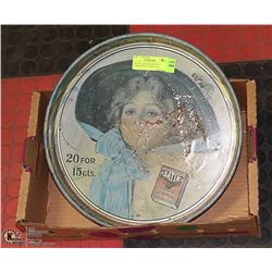 VINTAGE SATIN CIGARETTE TURKISH METAL BEER TRAY