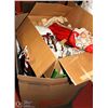 Image 1 : LARGE BOX OF ASSORTED CHRISTMAS DECOR.