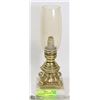 Image 1 : VINTAGE MARBLE BASE BRASS CANDLESTICK.