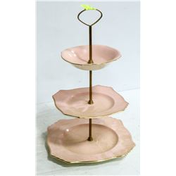 ANTIQUE 3 TIER ROYAL WINTON GRIM WADES SERVING