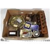 Image 1 : BOX OF VINTAGE LIGHTERS ASHTRAY AND PIPES.