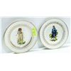 Image 1 : PAIR OF COLLECTOR PLATES. WOOD AND SONS. BURLSEM