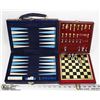 Image 1 : LOT OF 2 TRAVEL GAMES; BACKGAMMON & CHESS