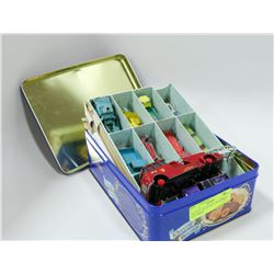 TIN FULL OF ANTIQUE MATCHBOX BY LESNEY