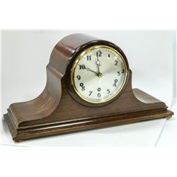ANTIQUE BIRKS CHIME MANTEL CLOCK W/ KEY. PLAYS