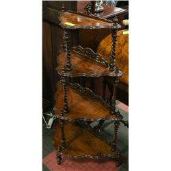 BARLEY TWIST 4 TIER WHAT NOT SHELF 1830'S