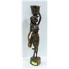 Image 1 : SOLID WOOD HAWAIIAN WOMAN STATUE.