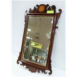 CHIP N DALE STYLE MAHOGANY WITH MARQUETRY INLAY