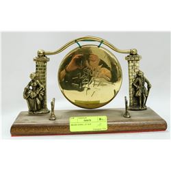 BRASS GONG. 12" X 8"