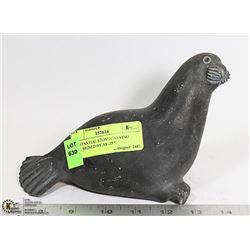 SUBSTANTIAL STONE CARVING SEAL SIGNED BY ARTIST