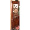 Image 1 : CORNER CHINA CABINET WITH KEYS AND SHELVES