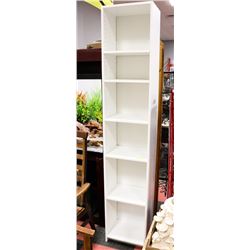 WHITE SHELF UNIT 7FT TALL X 16" WIDE
