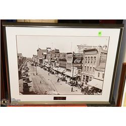 1920 JASPER AVE FRAMED BLACK AND WHITE PICTURE