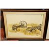 Image 1 : WOOD FRAMED LEN BARBET FRAMED HORSE TRAILER