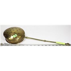 VINTAGE BRASS BED WARMER