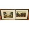 Image 1 : LOT OF 2 VINTAGE BUILDING FRAMED PICTURES BY