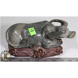 SOAPSTONE CARVED WATER BUFFALO