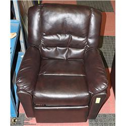 CHILDRENS LEATHERETTE RECLINING CHAIR