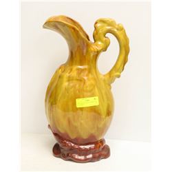 VINTAGE POTTERY PITCHER VASE BY SEEWAI