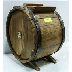 WOODEN CHURN (HANDLE INSIDE OF IT)