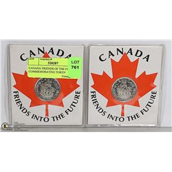 CANADA FRIENDS OF THE FUTURE 2 COMMEMORATING TOKEN