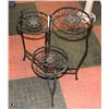 Image 1 : METAL FOLDING 3 TIER PLANT STAND 24" TALL