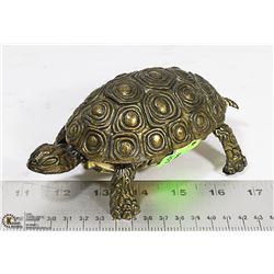 BRASS TURTLE WITH HIDDEN ASHTRAY