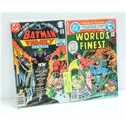 2 X WORLDS FINEST #265 BATMAN FAMILY #15 COMICS