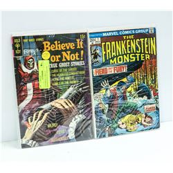 2 X HORROR COMICS #7 FRANKENSTEIN #15 RIPLEY'S
