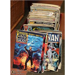 BOX OF UNSEARCHED COMICS AND GRAPHIC NOVELS