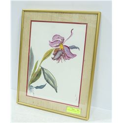 WATER COLOR OF ORCHID BY L.A.